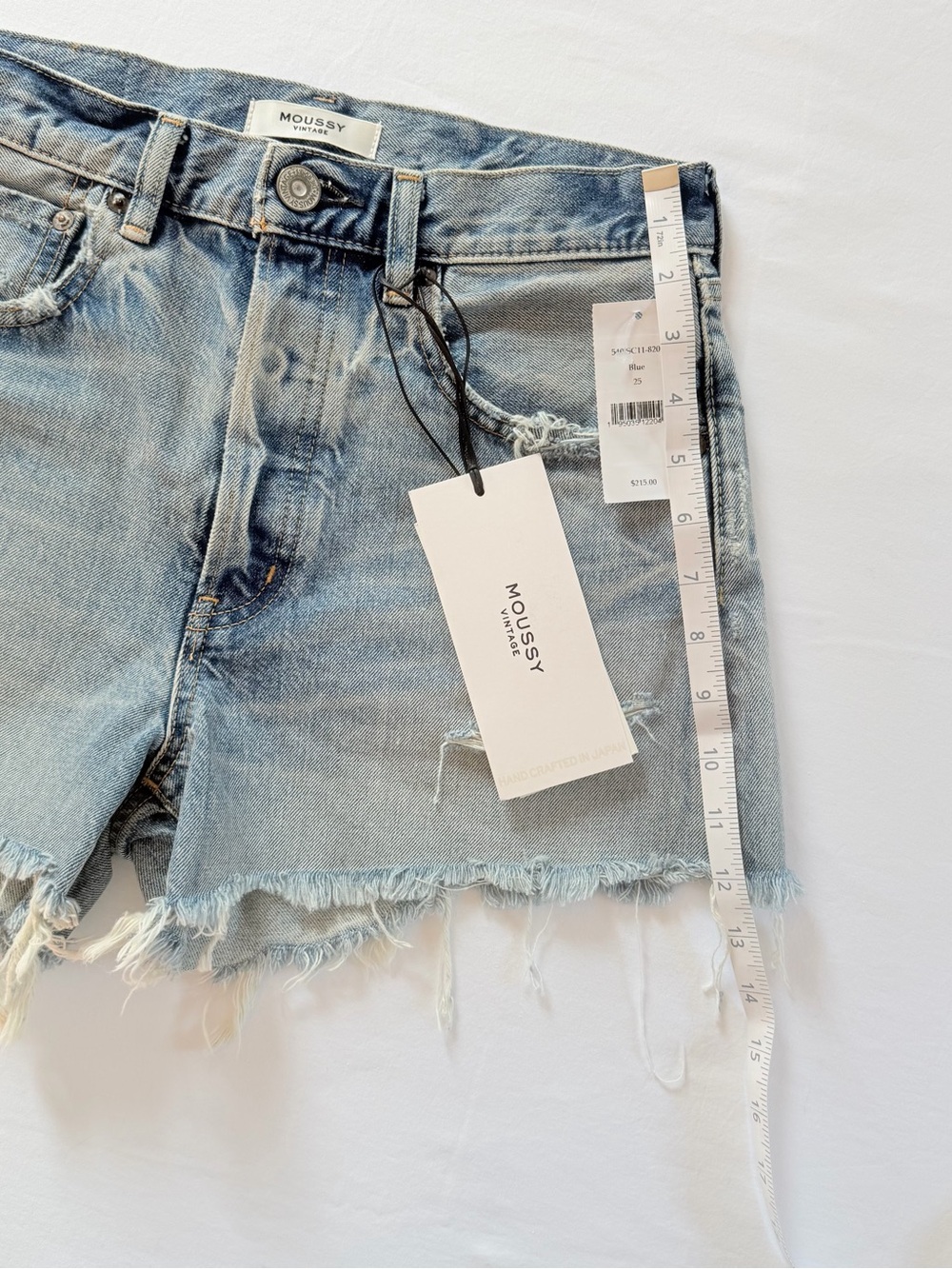 MOUSSY Distressed Denim Shorts - Picture 6 of 9